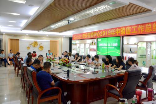 Anan International  Foshan An'an Beauty and Health Products Co., Ltd. An'an Marketing Center held a sales summary meeti...